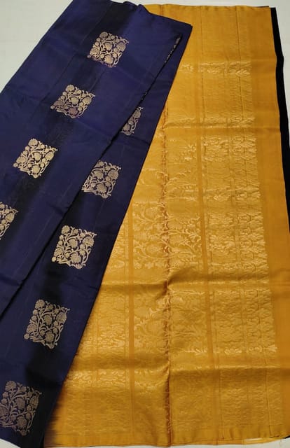Pure Handloom Soft Silk 2 Warp Without Broder Sarees