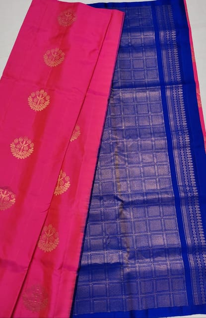 Pure Handloom Soft Silk 2 Warp Without Broder Sarees