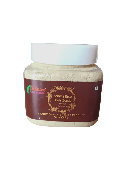 Valerian Herbal Brown Rice Body Scrub 75g