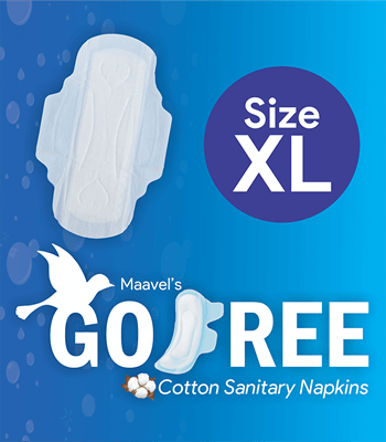 Go Free XL Cotton Sanitary Napkin  280 mm