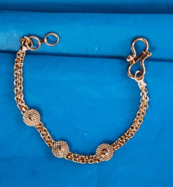 S L GOLD 1 Gram Micro Plated  Fancy Design Bracelet D17