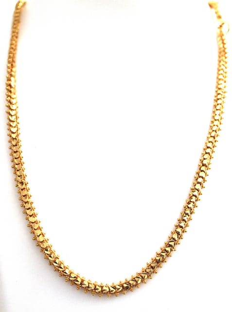 S L GOLD 1 Gram Micro Rava Hart chainC17 Design 24