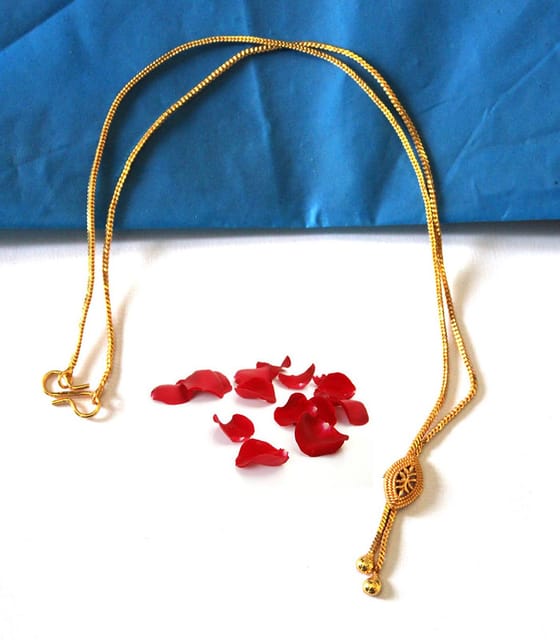 S L GOLD Micro Plated Doller Chain N31