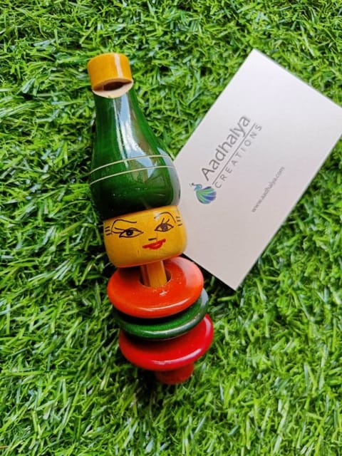 Wooden Teether With Whistle
