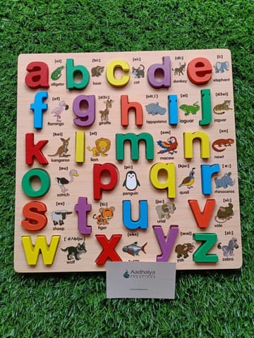 Wooden Small Letters Alphabet Puzzle Board