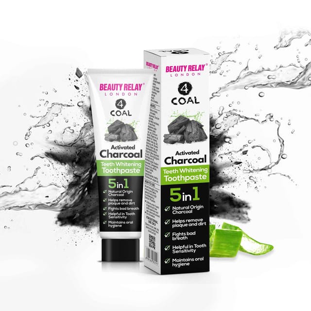 BEAUTY RELAY LONDON Charcoal Toothpaste 100 gm