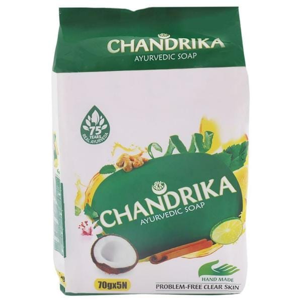 Chandrika Ayurvedic Soap 5 Pcs 350Gm