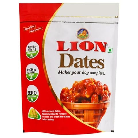 Lion  Seeded Dates 500Gm Pouch