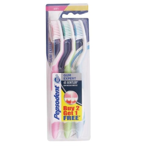 Pepsodent Gum Exper Soft Toothbrush 2+1