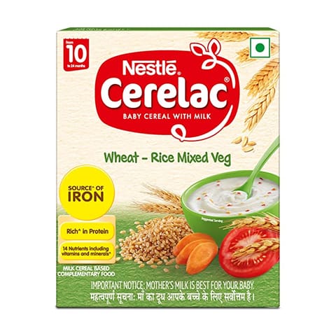 Cerelac 10 Wheat Ricemix Veg