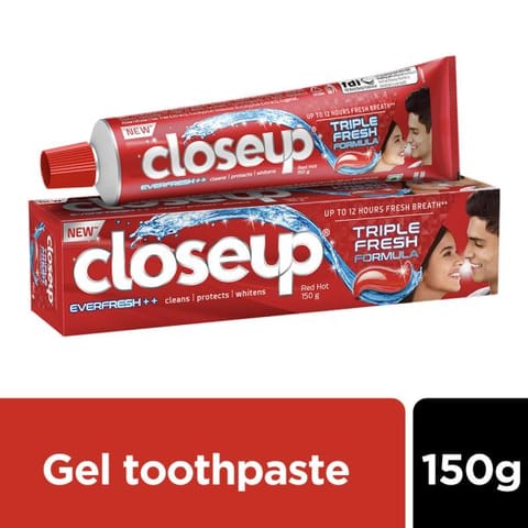 Close Up Closeup Everfresh Red Toothpaste 150G