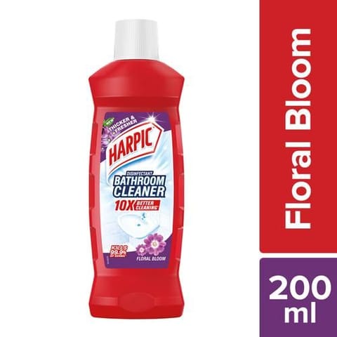 Harpic Bathroom Cleaner Liquid, Floral 200Ml