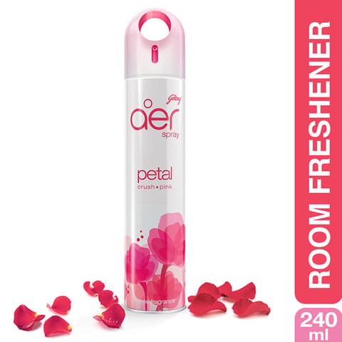 Godrej aer Petal Crush Pink Home Air Freshener Spray  240Ml