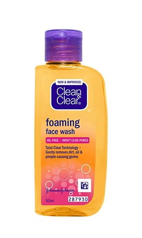 Clean & Clear Foaming Face Wash 50Ml