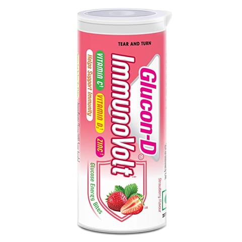 Glucon D Immunovolt Strawberry