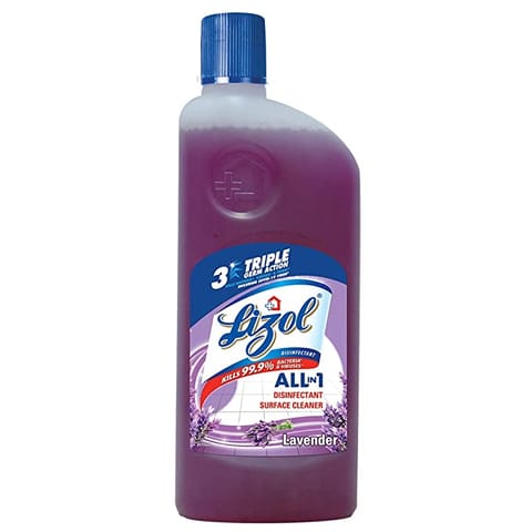 Lizol Disinfectant Surface & Floor Cleaner Liquid, Lavender - 500Ml