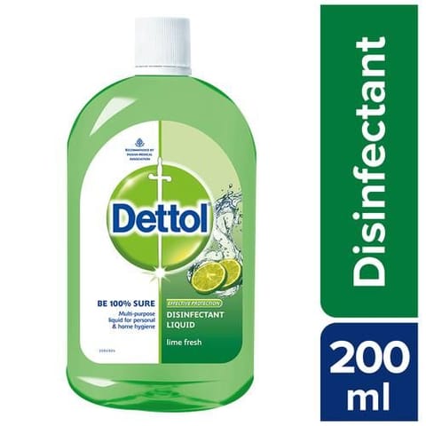 Dettol Disinfectant Liquid Lime 200Ml