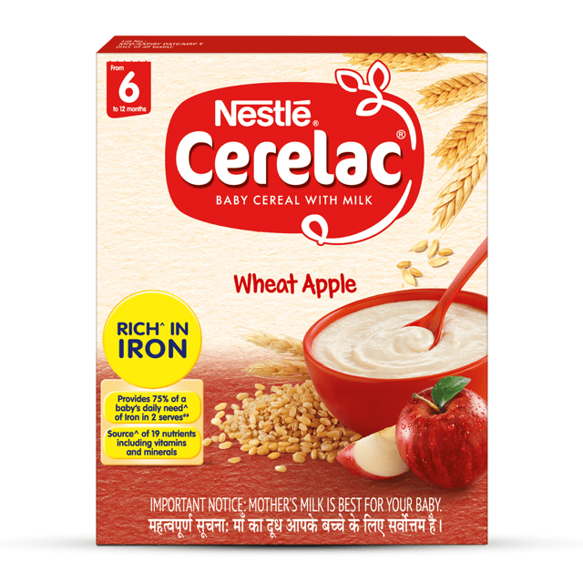 Cerelac Baby Cereal with Milk Wheat Apple 6 months