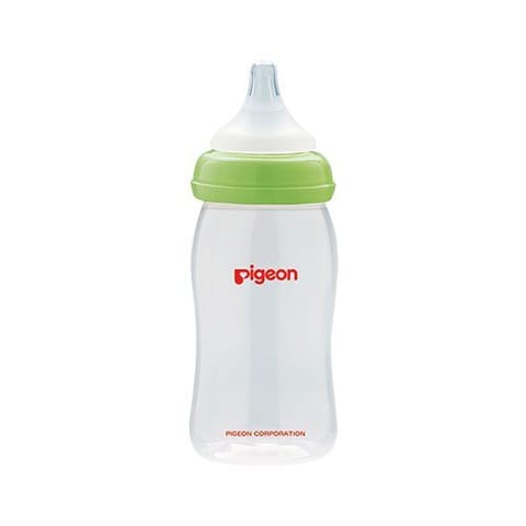 Pigeon Baby WN Nursing Bottle With Plus Type Nipple - Green, 160ML