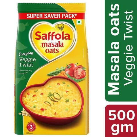 Saffola Masala Oats Veggie Twist 500G