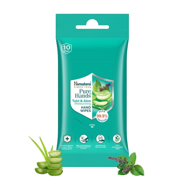 Himalaya Tulsi Aloe Hand Wipes 30P