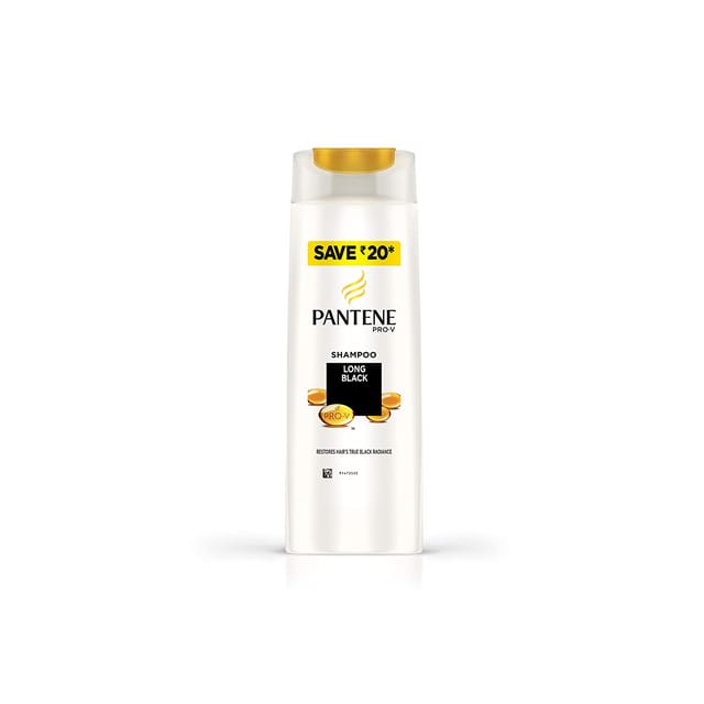 Pantene Long Black Shampoo 180 Ml