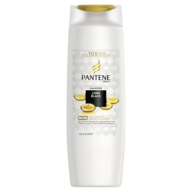 Pantene Long Black Shampoo 340 Ml