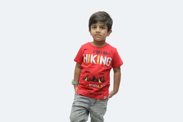 Kids T-Shirt Printed Red