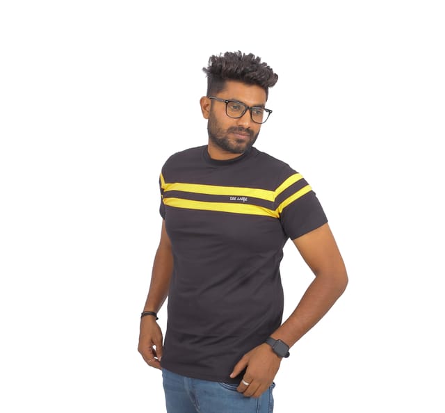 Mens T-Shirt TEE Care black Color
