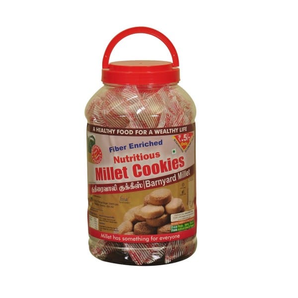 Barnyard Millet Cookies - Jar 20gx60 Nos