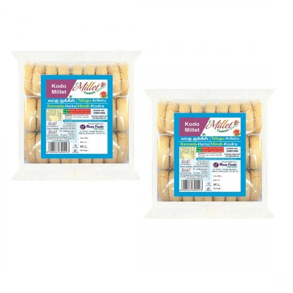 Kodo Millet Cookies Pack Of 250g X 2 Nos