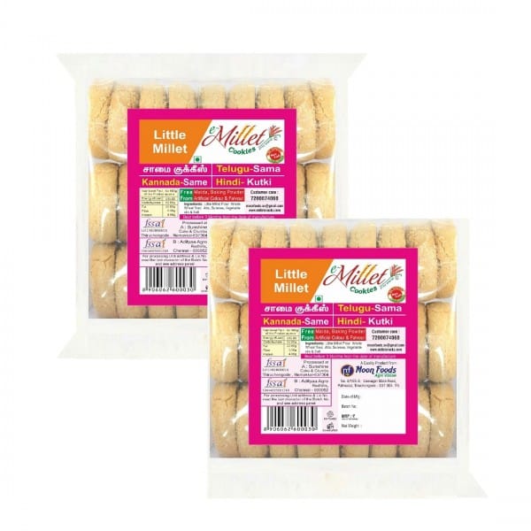 Little Millet Cookies Pack Of 250g X 2 Nos