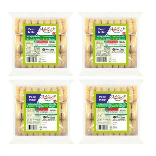 Pearl Millet Cookies Pack Of 250g X 4 Nos