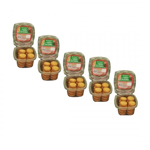 Salt Ajwain Cookies - Barnyard Millet Pack Of 150g X 5 Nos