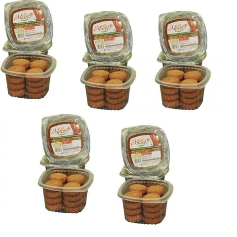 Finger Millet Cookies Pack Of 150g X 5 Nos