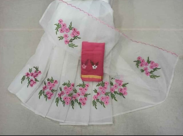 Fancy Kota Saree in Embroidery Work