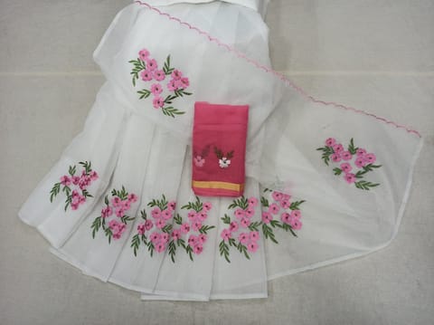 Fancy Kota Saree in Embroidery Work
