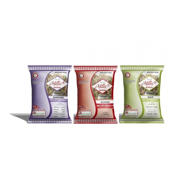 Barnyard, Quinoa And MultiMillet Noodles Pack Of 192g X 3 Nos