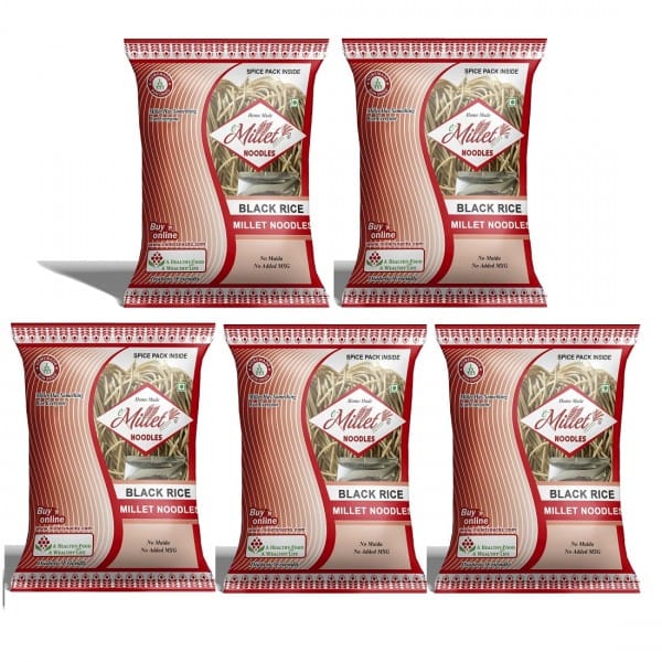 Black Rice Noodles With Masala Pack Of 192g X 5 Nos