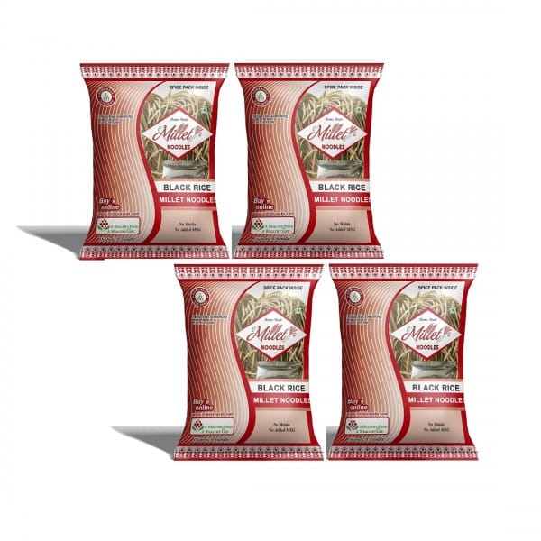 Black Rice Noodles With Masala Pack Of 192g X 4 Nos