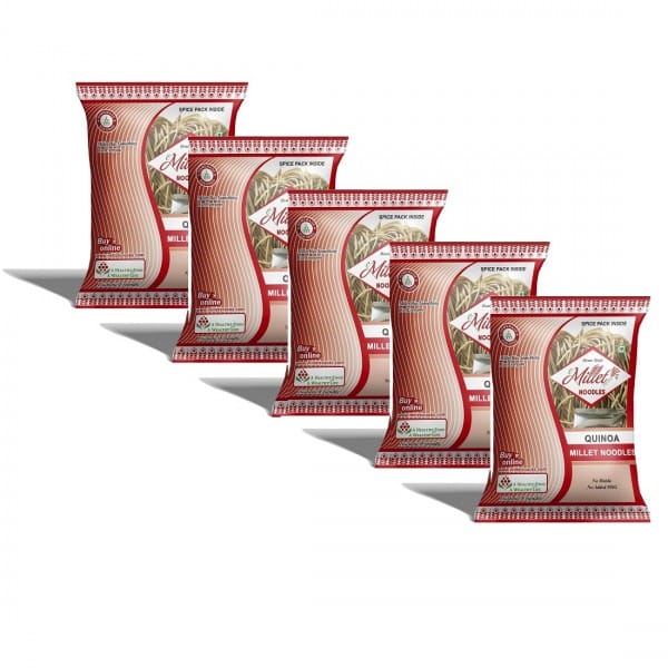 Quinoa Millet Noodels With Masala Pack Of 192g X 5 Nos