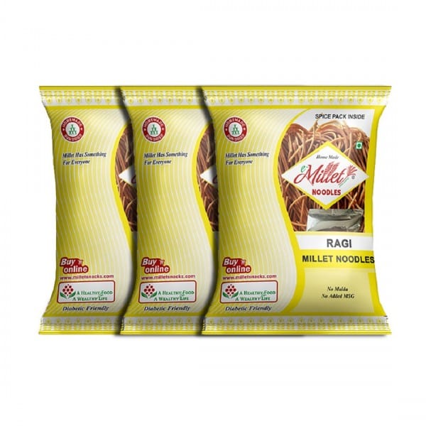 Ragi Millet Noodles Pack Of 192g X 3 Nos