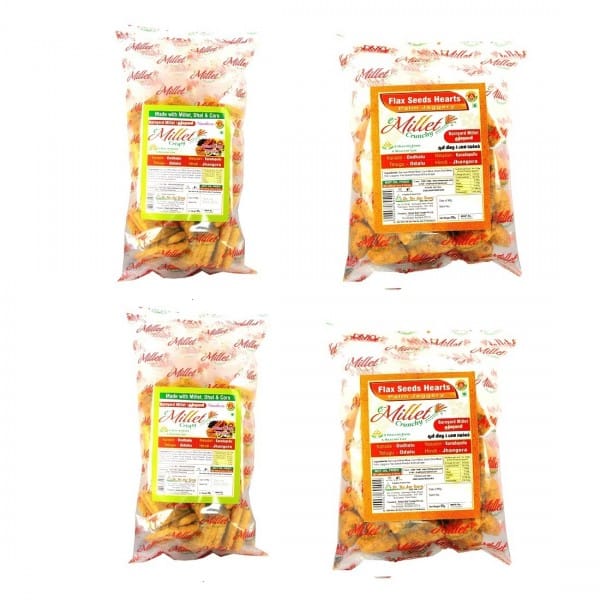 Barnyard Millet Crispy Masala And Flax Seed Palm Sugar Pops Pack Of