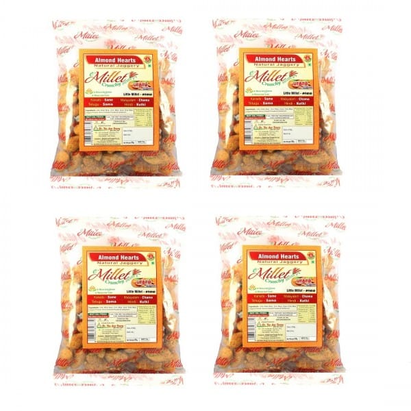Little Millet Sweet Pops - Almond Pack Of 55g X 4 Nos