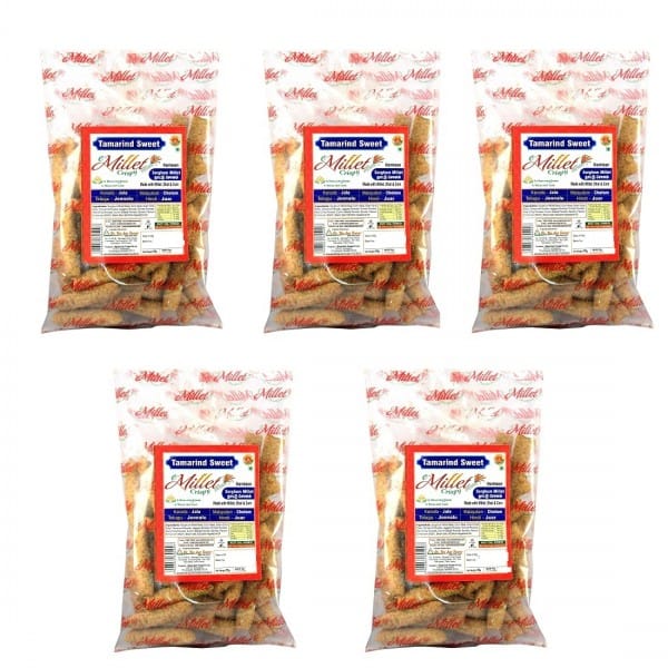 Sorghum Millet Crispy Tamarind Sweet Pack Of 55g X 5 Nos
