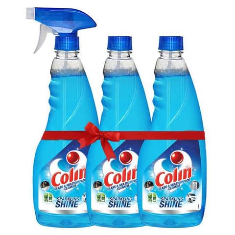 Colin Sparkling Shine Glass & Multisurface Cleaner (3 x 500 ml)