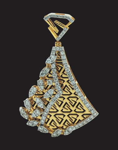 Diamond Women Pendant In 18Kt Yellow Gold with Diamonds (6.014 Gm)