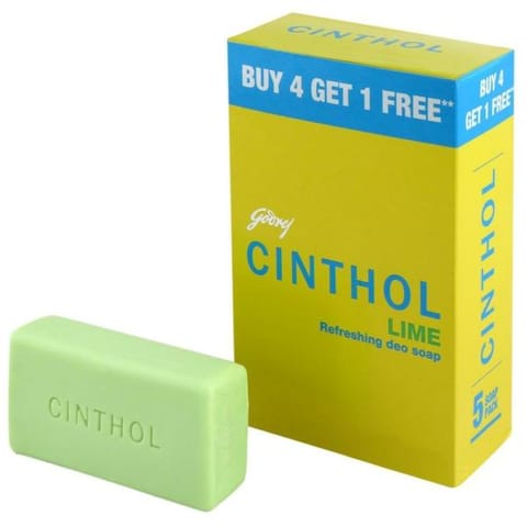 Cinthol Lime 100gm Buy 4 Get 1 Free