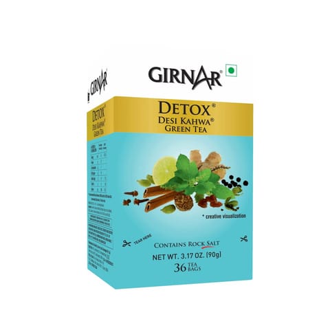 Girnar Detox Green Tea (Desi Kahwa) (36 Teabags)