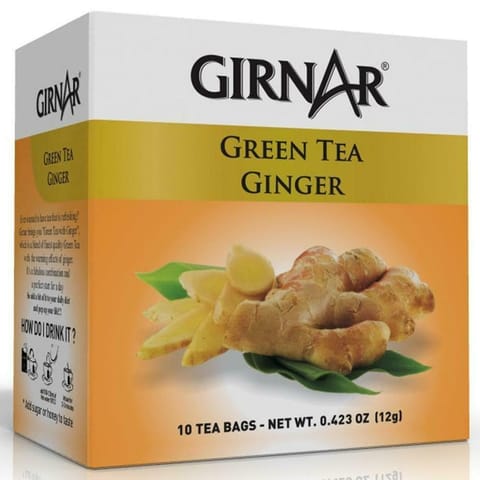 Girnar Green Tea With Ginger (10 Teabags)